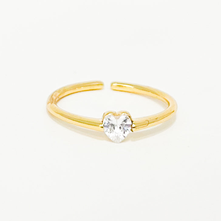 Anillo Corazón Zircon