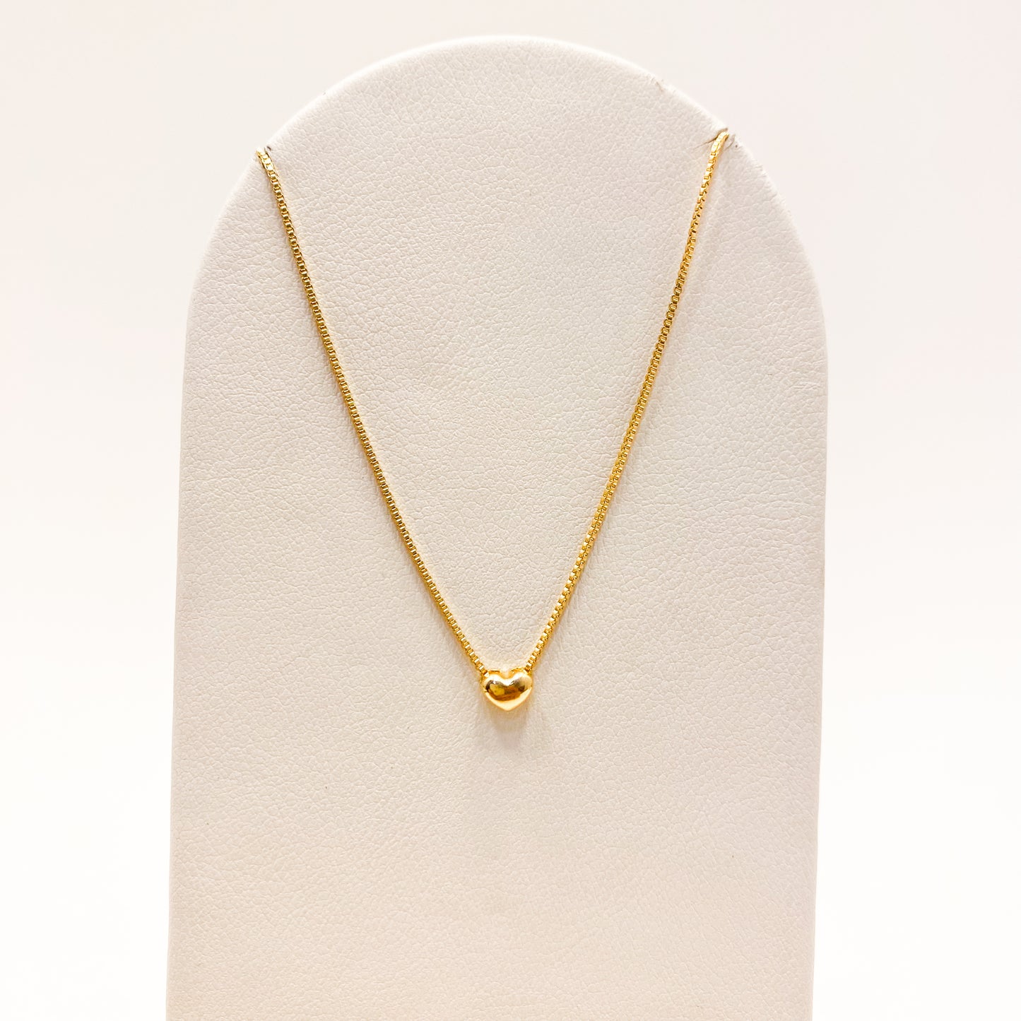 Collar Corazon Dorado Oro Laminado