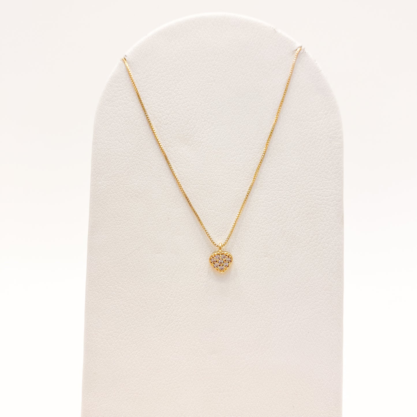 Collar Corazon Grande Oro Laminado