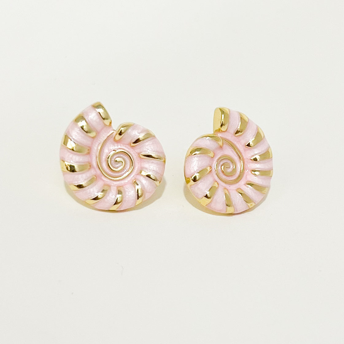 Arete Caracol Rosado