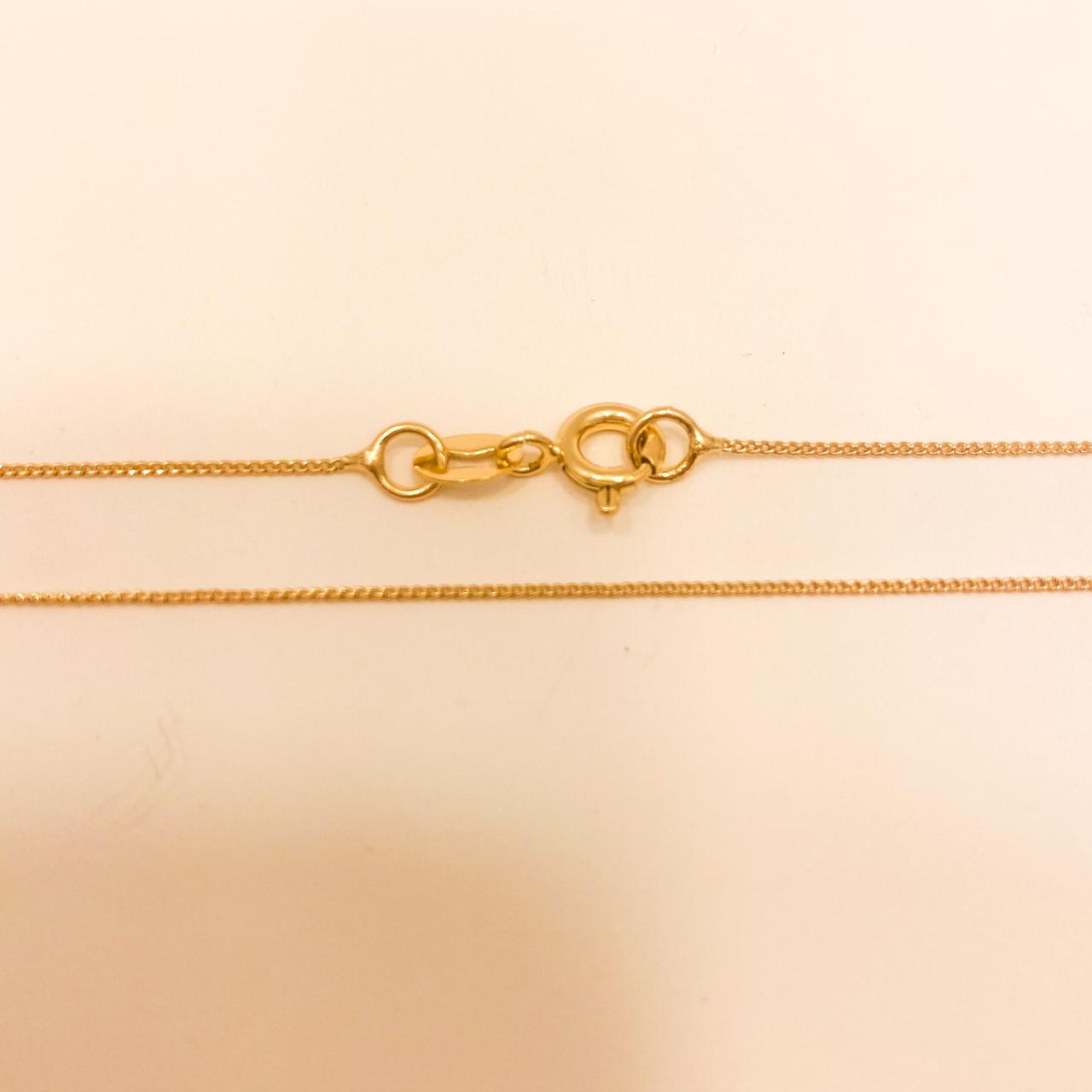 Cadena Victorina Delgada Oro Laminado