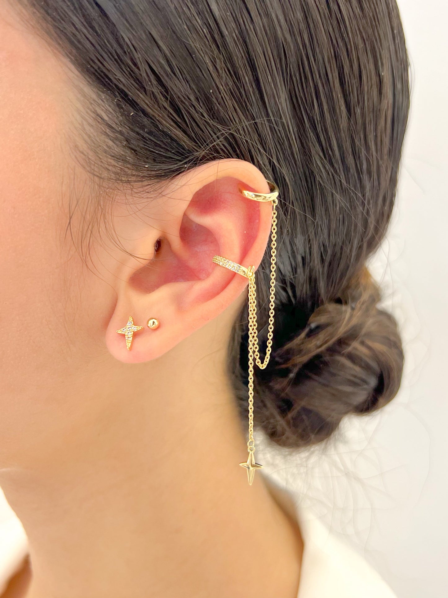 Earcuff Doble Estrella