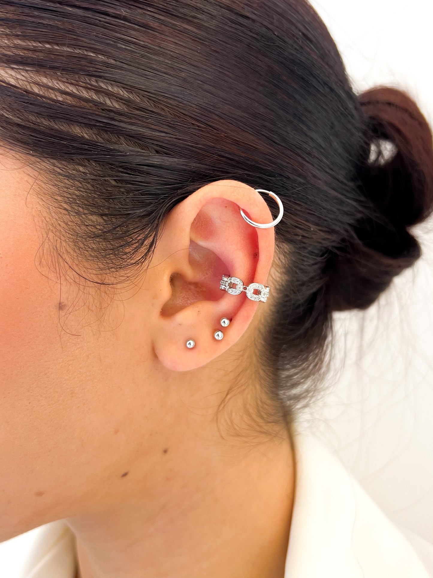 Earcuff Eslabones Microzircones