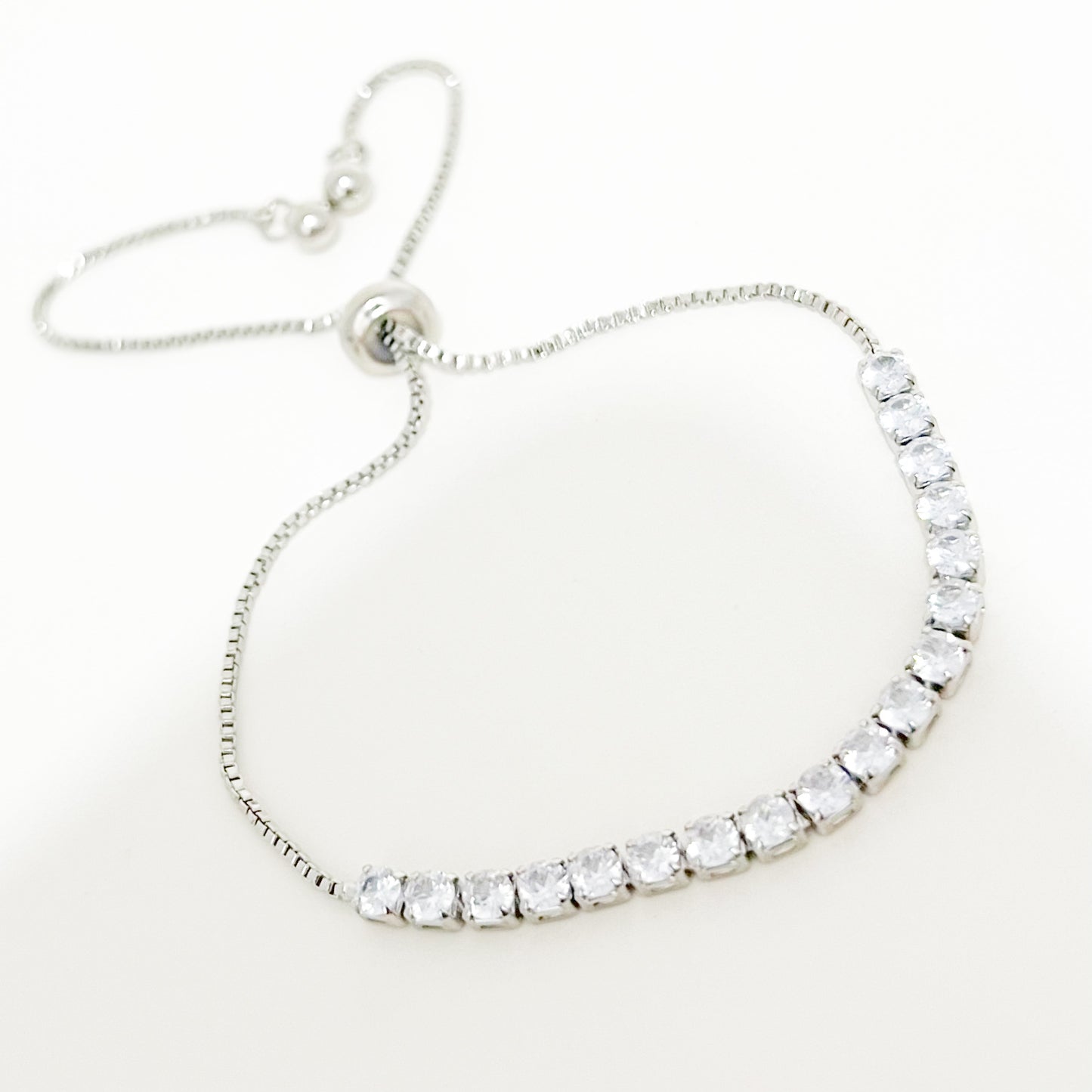 Pulsera Brillo Plateada