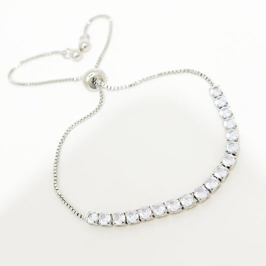 Pulsera Brillo Plateada