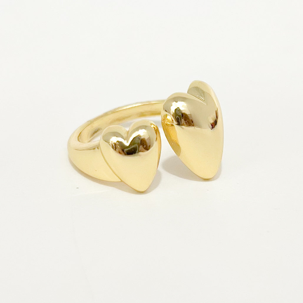 Anillo Doble Corazón