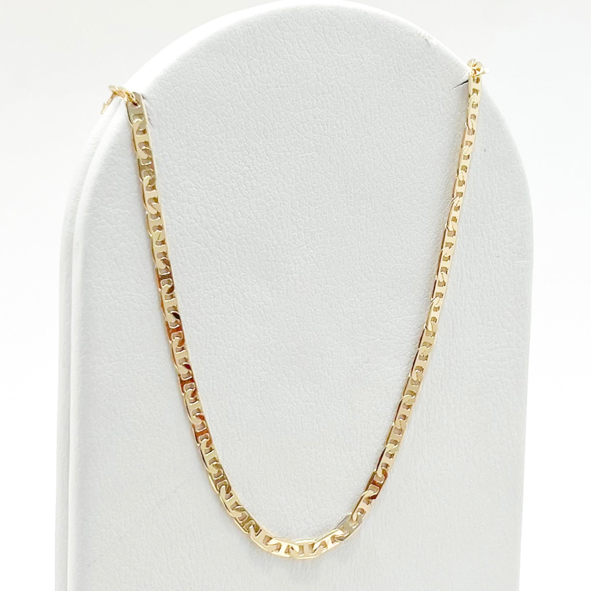 Cadena Oro Laminado Tejido Escala