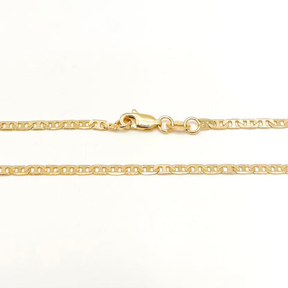 Cadena Oro Laminado Tejido Escala