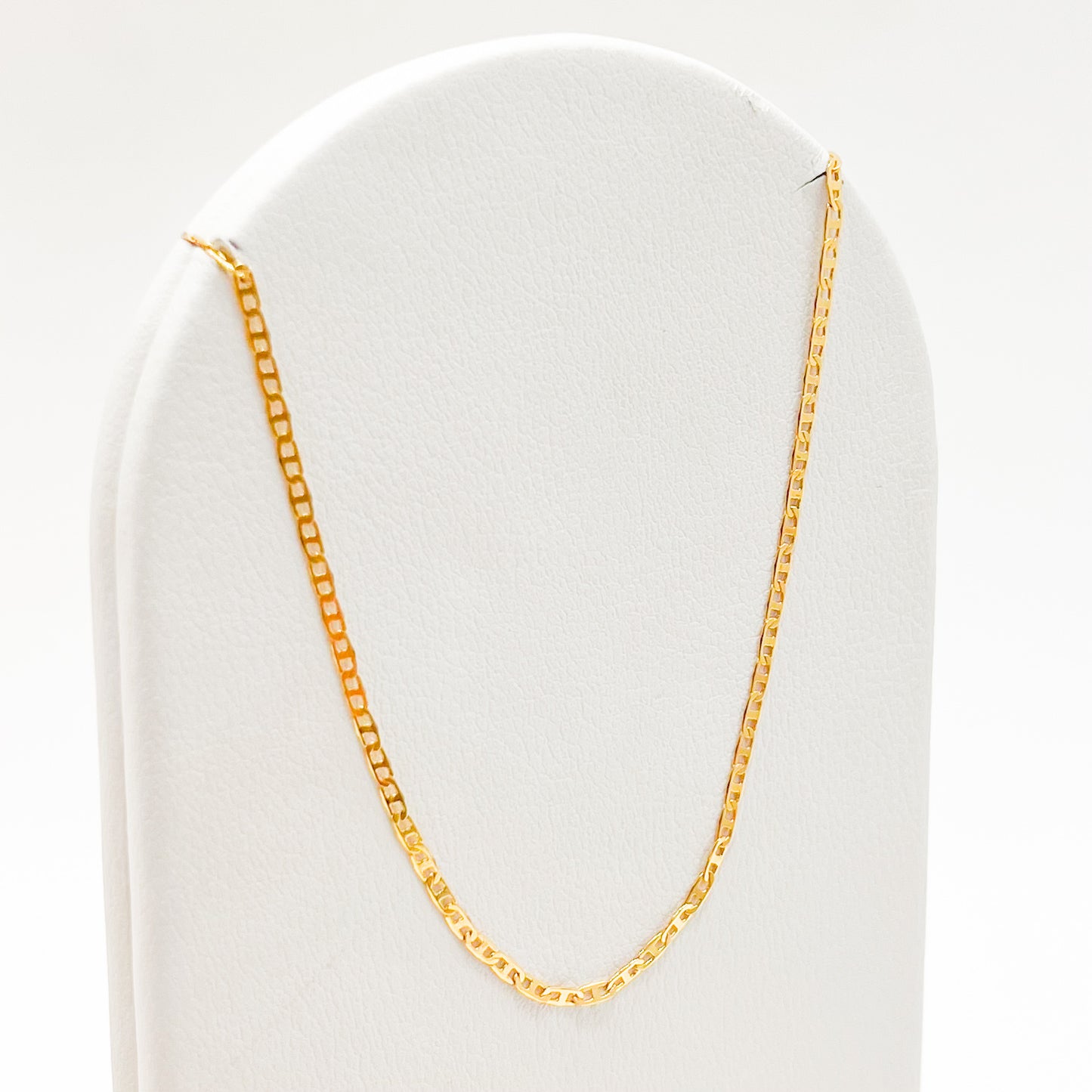 Cadena Oro Laminado Tejido Plano