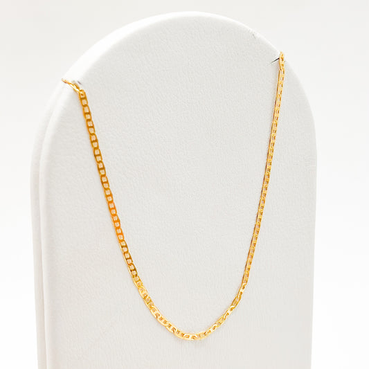 Cadena Oro Laminado Tejido Plano