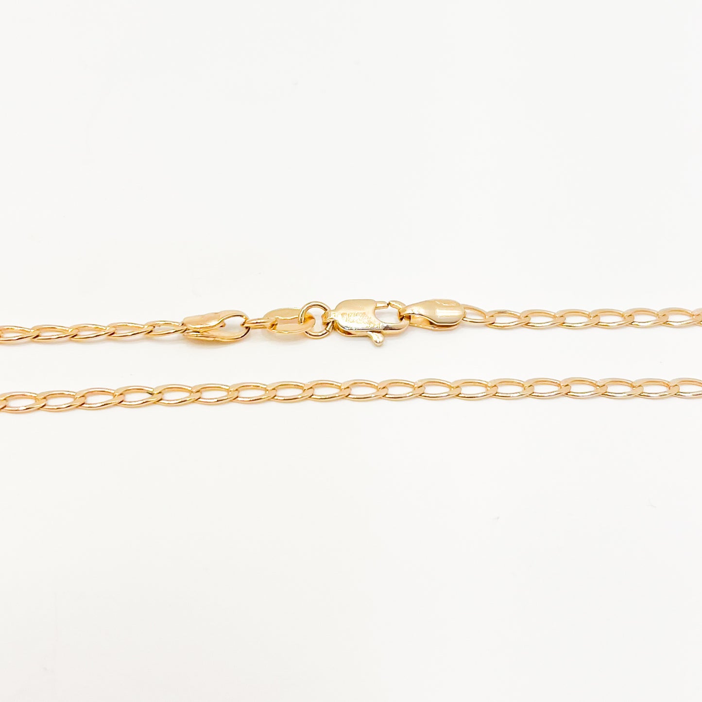 Cadena Oro Laminado Tejido Eslabón