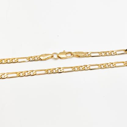 Cadena Oro Laminado Tejido 3x1