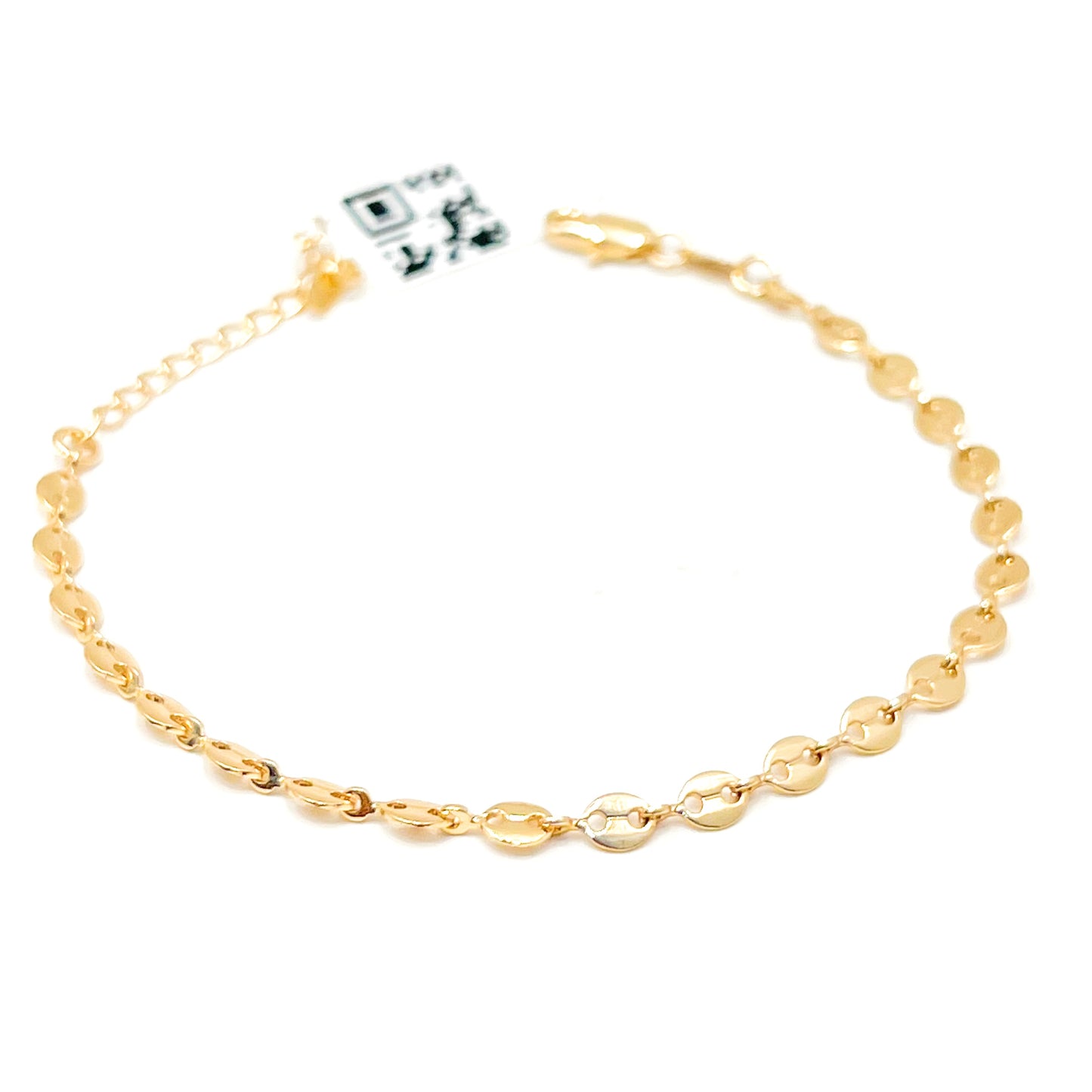 Pulsera Oro Laminado Tejido Gucc Delgado