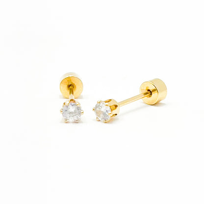 Topo Oro Laminado Circón