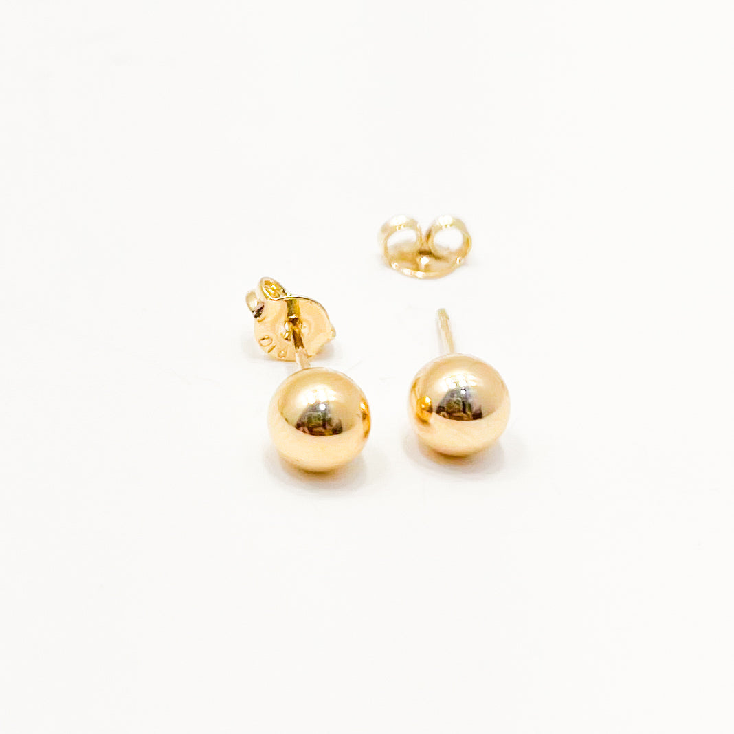 Topo Oro Laminado Balin liso 5mm