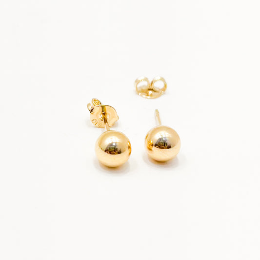 Topo Oro Laminado Balin liso 5mm