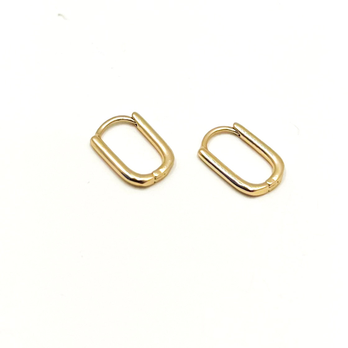 Candonga Oro Laminado Lisa Ovalada