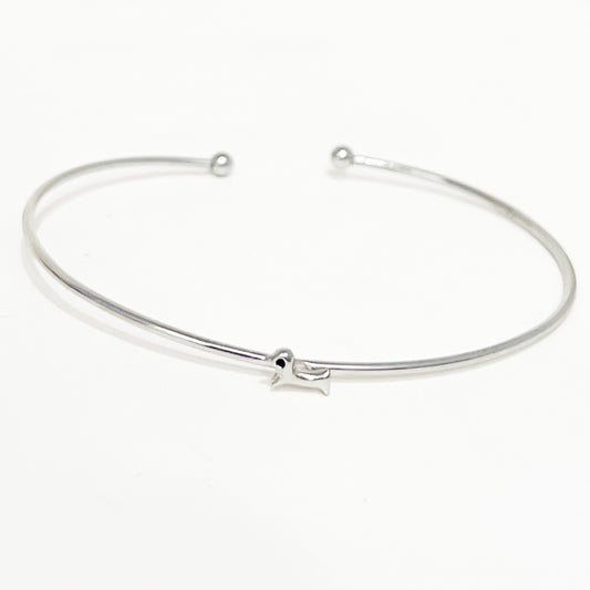 Pulsera Mini Salchicha Plateada