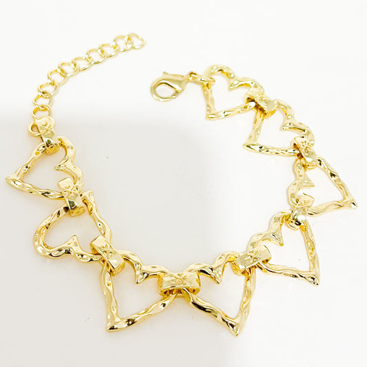 Pulsera Maxi Corazones