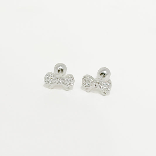 Topo Moño Circones Plateado