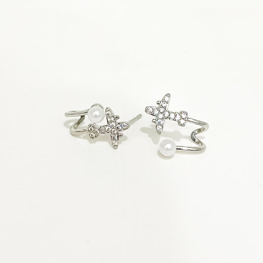 Topo Mini Avion Plateado