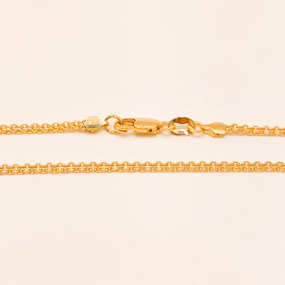 Cadena Tejido Chino Oro Laminado