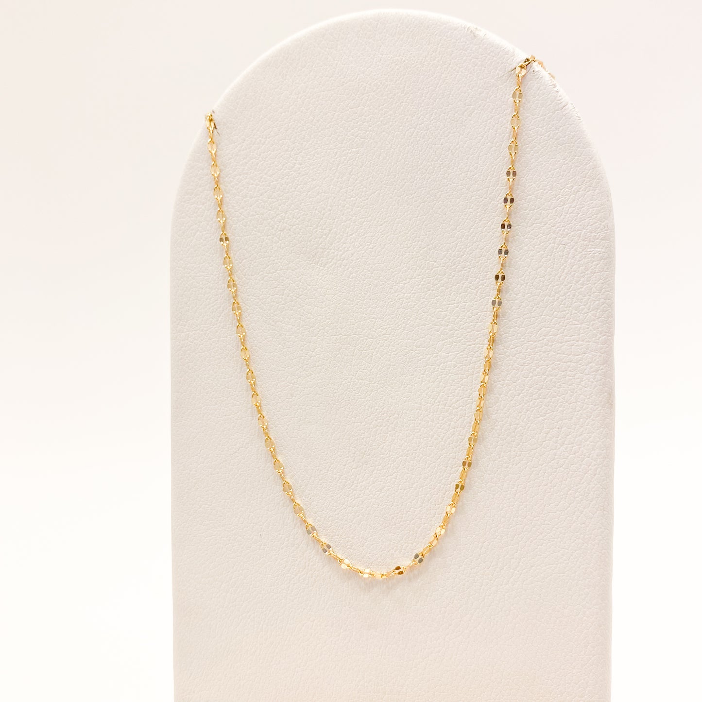 Cadena Figaro Fina Oro Laminado