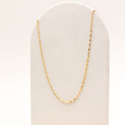 Cadena Figaro Fina Oro Laminado