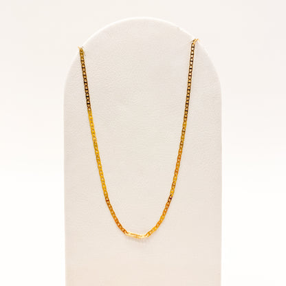 Cadena Figaro Moderno Oro Laminado