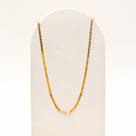 Cadena Figaro Moderno Oro Laminado