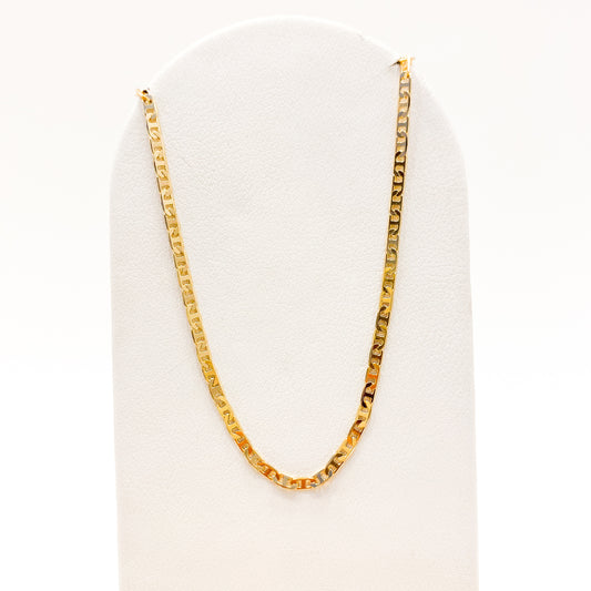 Cadena Cartier Plano Oro Laminado