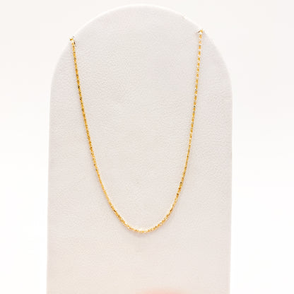 Cadena Singapur Oro Laminado