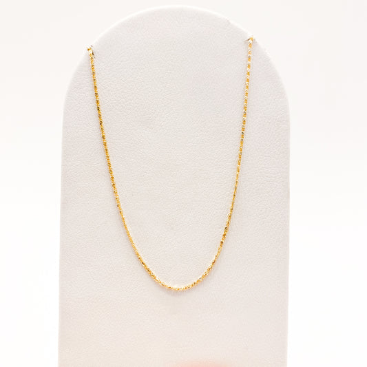 Cadena Singapur Oro Laminado