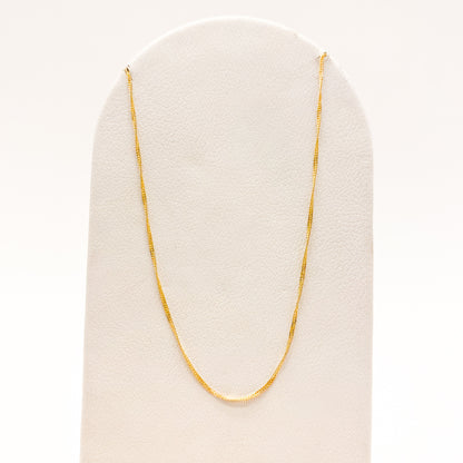 Cadena Torcida Oro Laminado