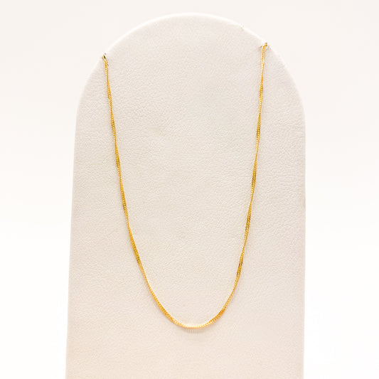 Cadena Torcida Oro Laminado