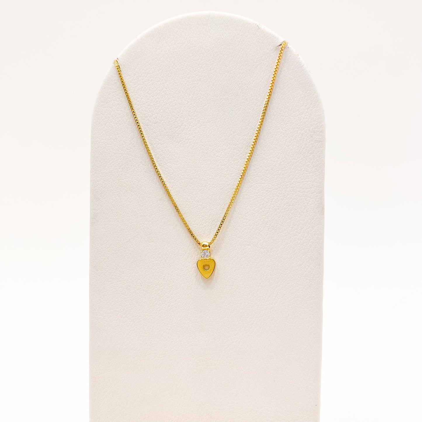 Collar Venecia Corazon Oro Laminado