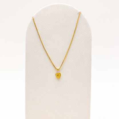 Collar Venecia Corazon Oro Laminado
