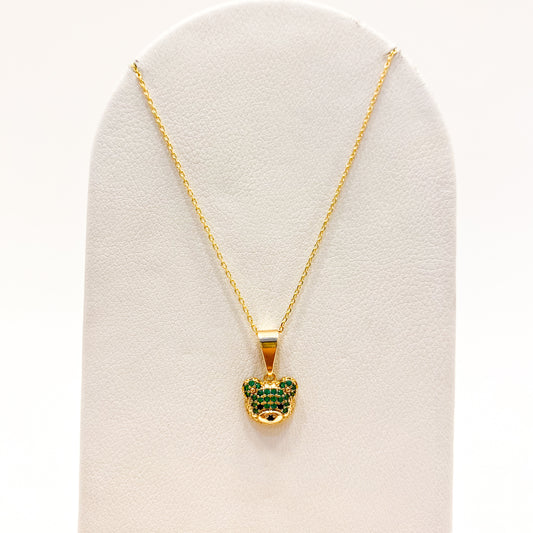 Collar Oso Oro Laminado