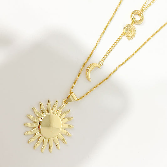 Collar Sol y Luna con Iman