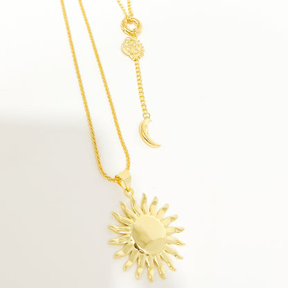 Collar Sol y Luna con Iman