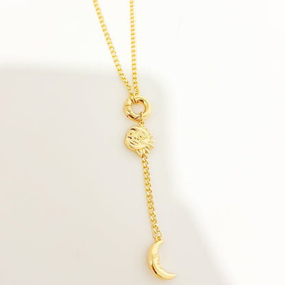 Collar Sol y Luna con Iman