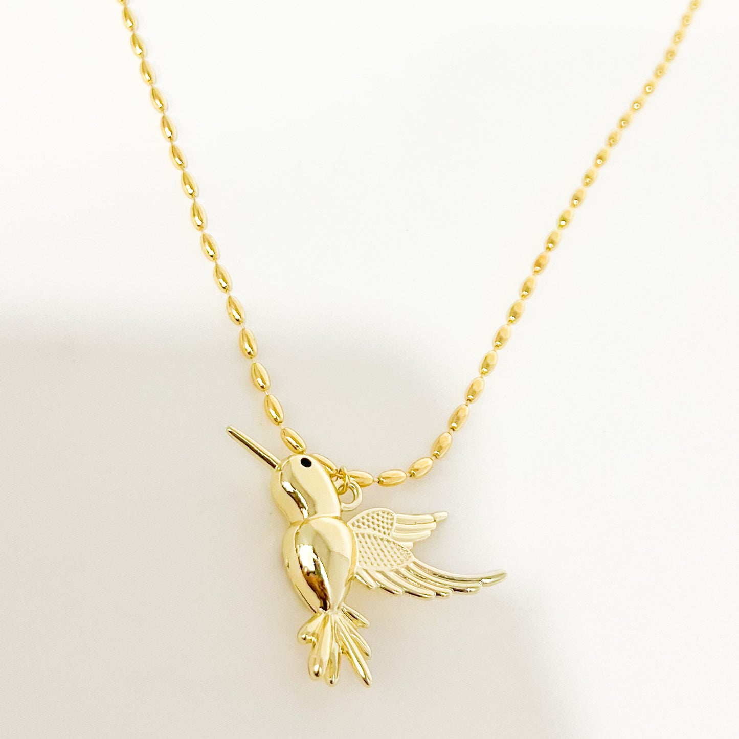 Collar Colibrie Dorado