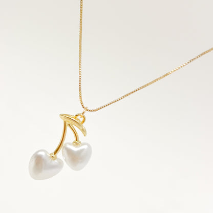 Collar Cerezas Perladas