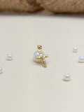 Dije Oro Laminado Cruz Mini (1,4 Cm)