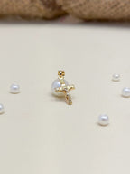 Dije Oro Laminado Cruz Mini (1,4 Cm)