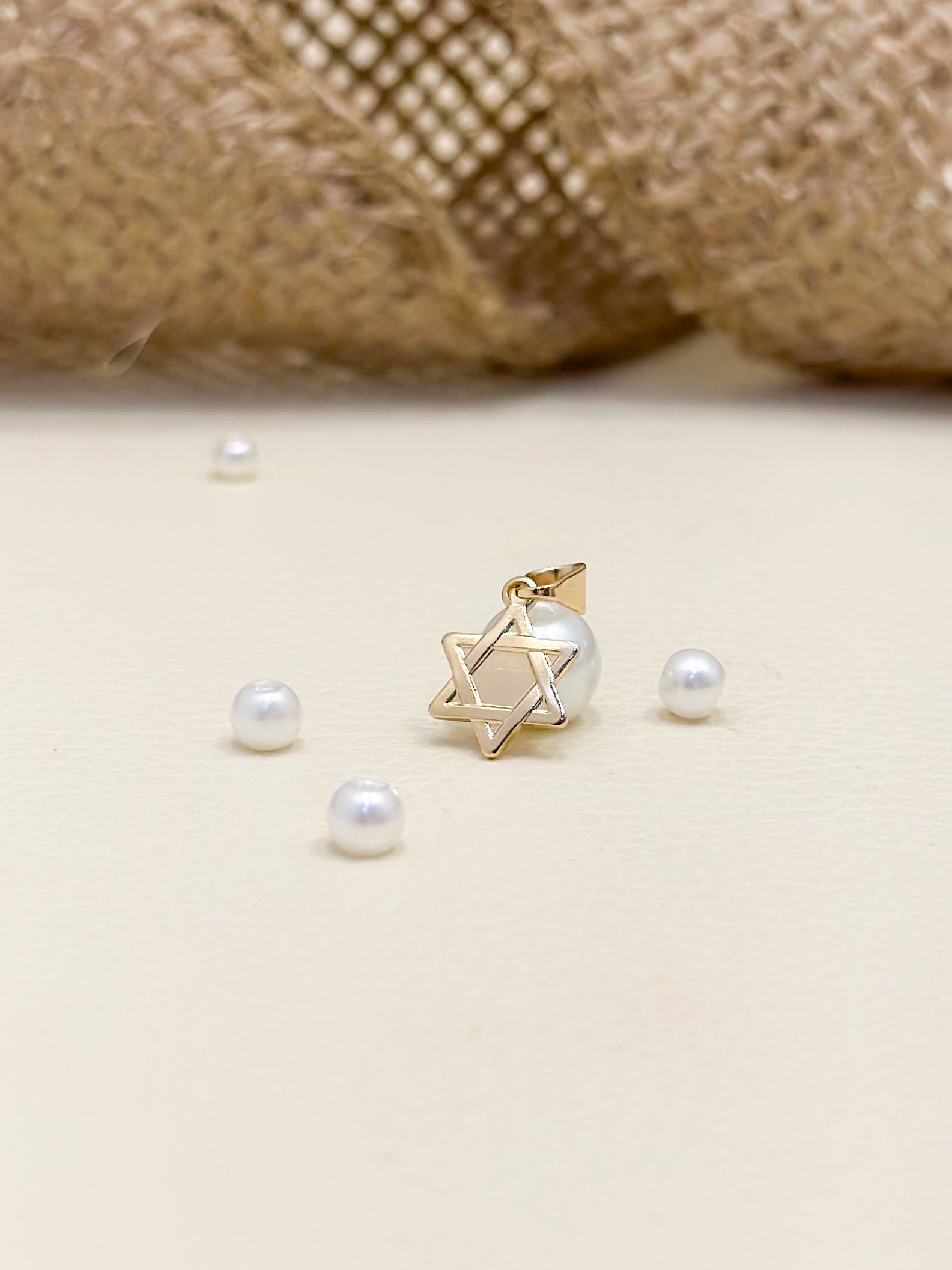 Dije Oro Laminado Estrella De David (1 Cm)