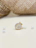 Dije Oro Laminado San Benito Zircones (1,3 Cm)