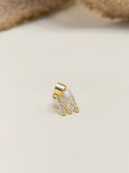 Dije Oro Laminado Letra Zircones (0,9 Cm)