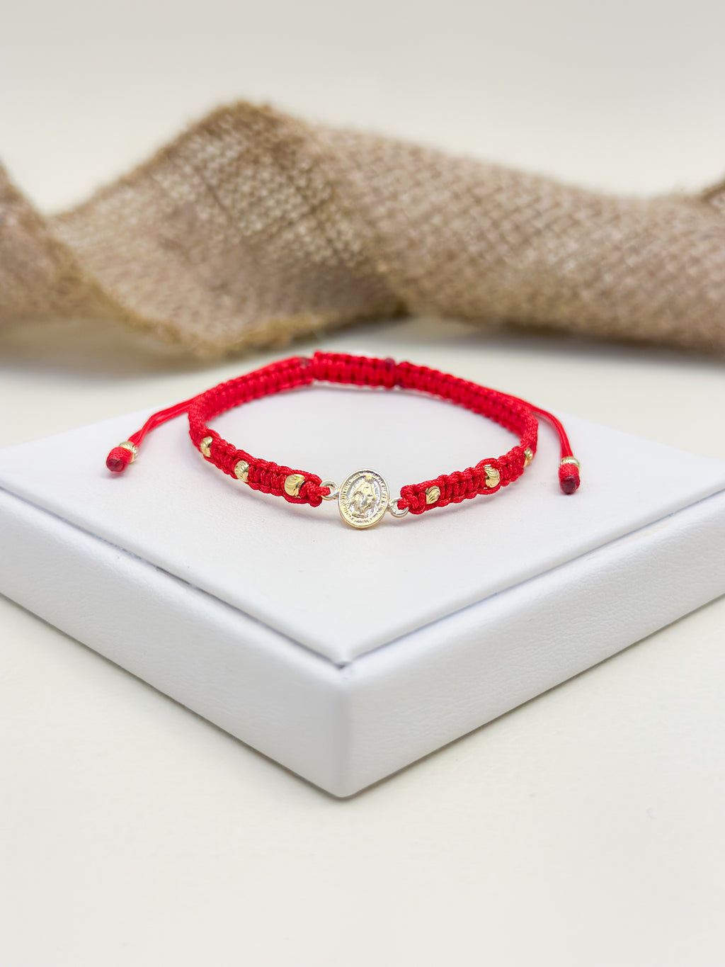Pulsera Laminado Tejida Virgen Lisa