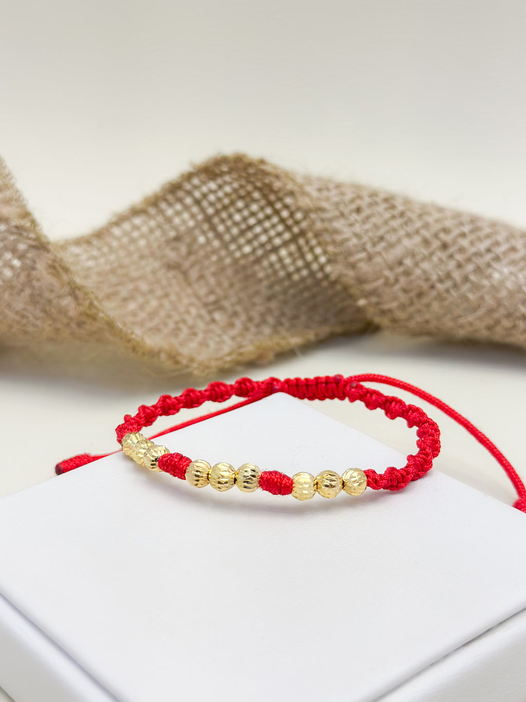 Pulsera Laminado Tejida Balines Diamantados